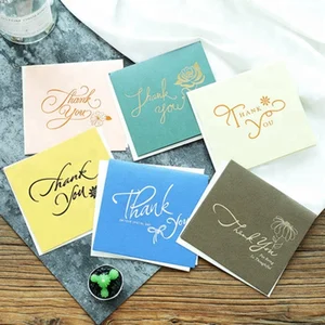 13*13cm high quality gift vip feedback letter press thank you