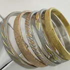 Jewelry Accessories 18K Gold Plated Bracelet Simple Gold Bangle Designs With rhinestones