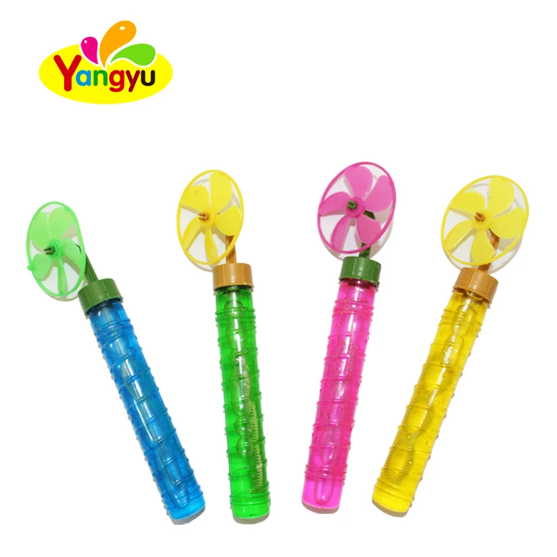 High quality long stick windmill toys soap bubble toy
