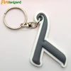 Fashion Soft 3d PVC Custom Letter Key Chain for Car