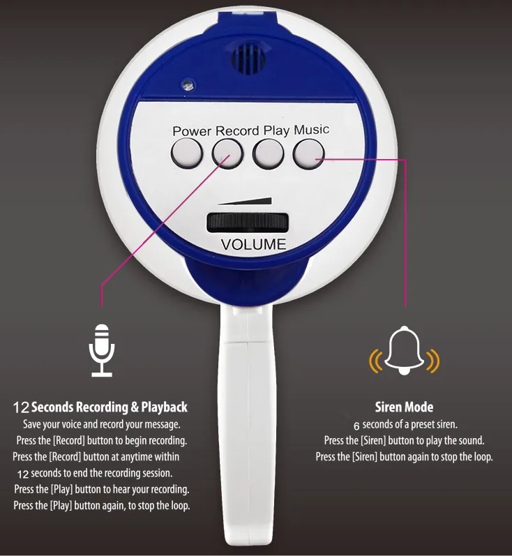 High quality Handy Megaphone with rechargeable battery - ANKUX.COM