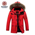 Men's Fashion Winter Long Thick Fur Hooded Down Jacket Men Wholesale Clothing