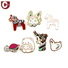 Accept custom attractive order cute hard enamel animal lapel pin