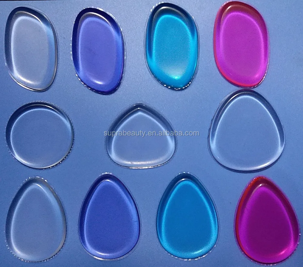 Private Label Customized packing silicone blender makeup Sponge