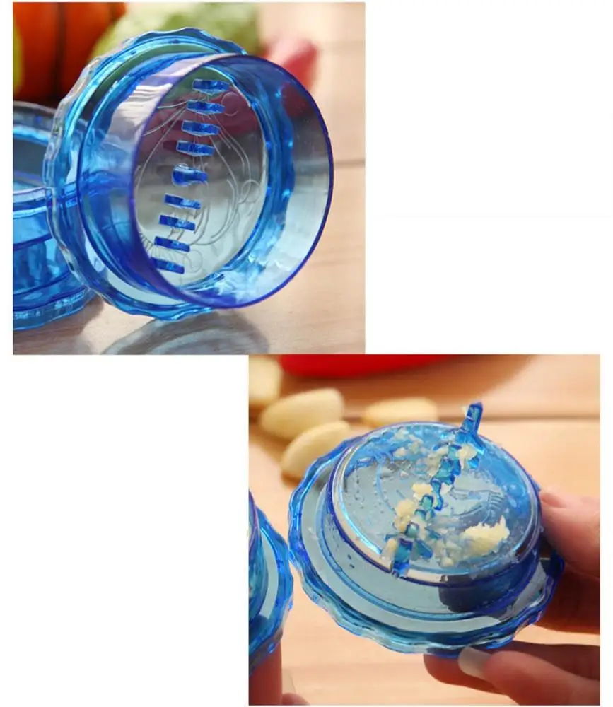 Garlic Peeler Kitchen Tool Ginger Helpful Crusher Garlic Presses Plastic Box Novelty Households Vegetable Cutter Kitchen KC1019