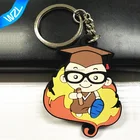 Shenzhen PVC keyring manufacturer Cheap injection cartoon cut rubber key holder
