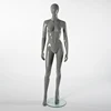 Abstract standing posture grey color female mannequin for showcase
