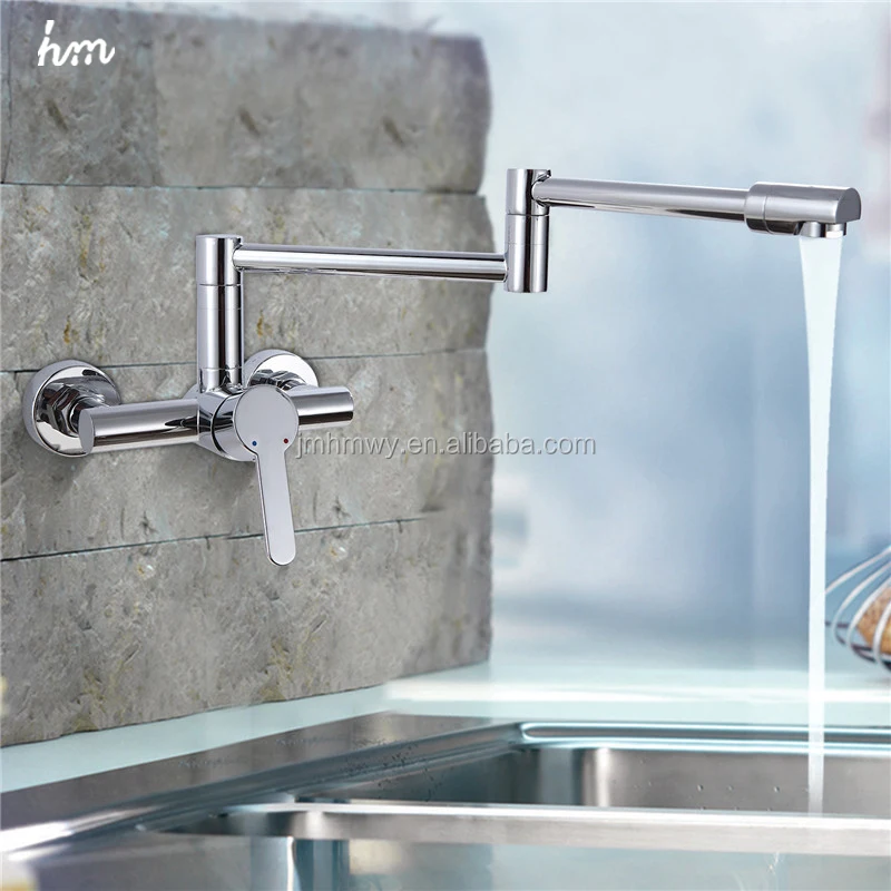High Quality Retractable Faucet In Wall Mounted Hot Cold Water