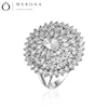 fashion zirconia 925 design finger bridal custom sterling silver diamond wedding ring