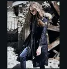 Muslims parka long warm padding coat with luxurious fake fur