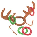 Christmas Party Inflatable Reindeer Antler Ring Toss Game