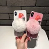 3D Unicorn Phone Case Fur Case for iPhone 8 /for iphone x 3D Cute Unicorn Kneading Silicone Phone Case Shell