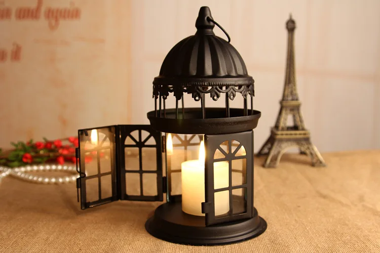 European Candlestick ornaments creative zakka Iron crafts decorations gifts wholesale