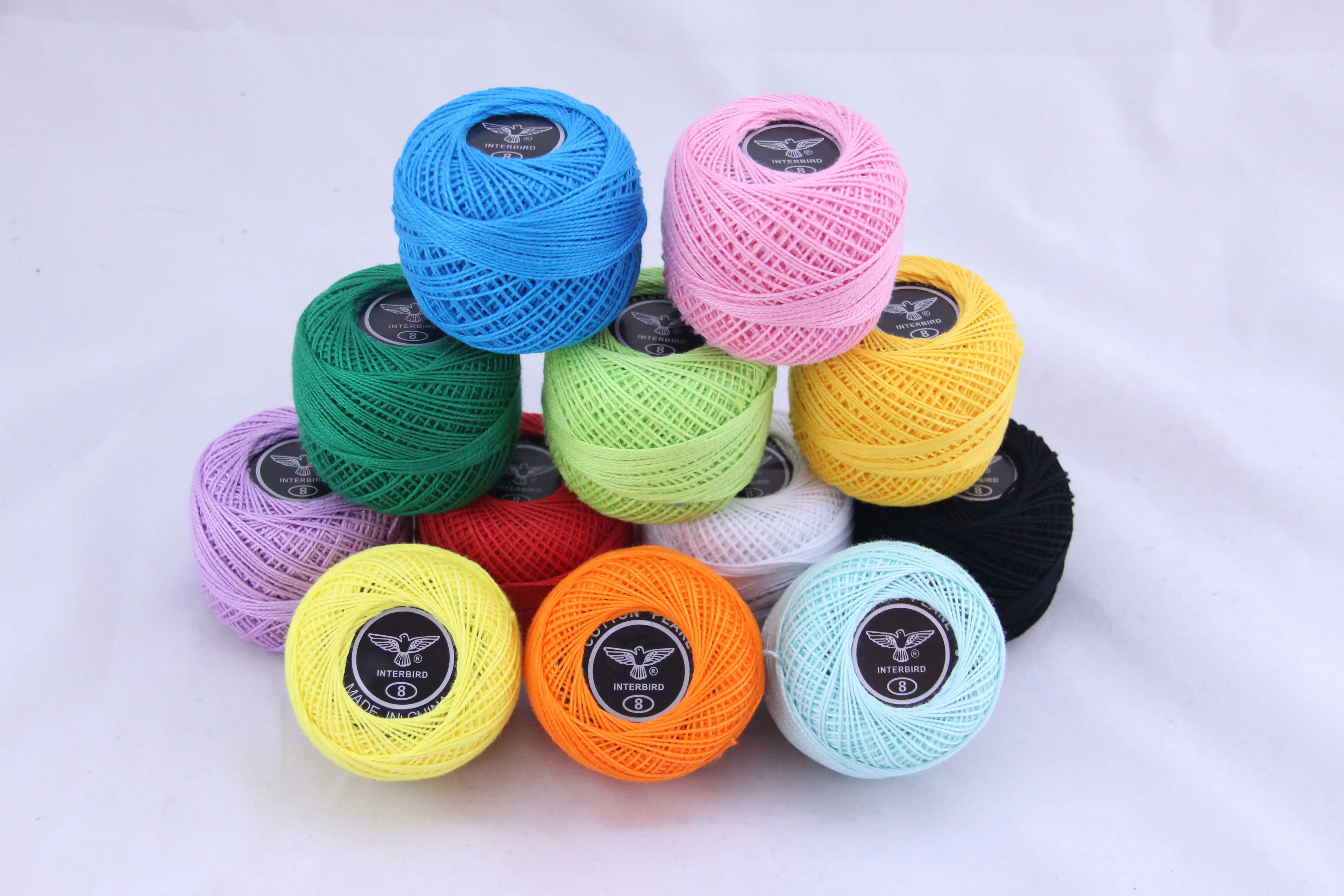 Customized crochet thread cotton for wholesale