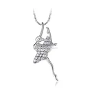 Custom 925 Sterling Silver Jewelry Beautiful Dancer Shape Necklace Chain For Lady Jewellery
