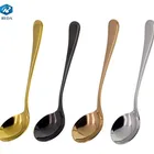 new design Coffee shop coffee lover sharing stainless steel coffee tasting espresso cupping spoon