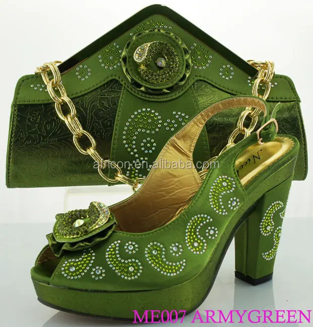 ME0079 lilac italian shoes and bag set bridal wedding matching shoes