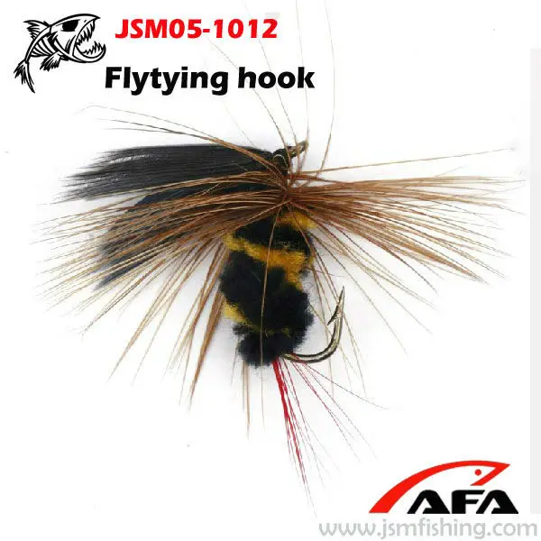 bee flying fishing hooks/ small size flyfishing tied hook