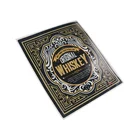 Custom Whiskey Label Textured Paper Label Strong Adhesive Bottle Label Sticker For Wine
