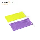 Shinetai New Eco-Friendly 100% Polyester Microfiber Drawstring Sunglasses Pouches