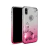 Gradient 3 In 1 Flower Bling Cell Phone Case Cover for Iphone X Xr Xs Max Protective Back Cover