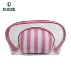 Guangzhou DuoZe factory customization PVC waterproof multifunction travel storage clear cosmetic bag