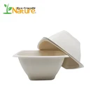 Popular New Compostable Bagasse Salad square Bowl Biodegradable Sugarcane Eco