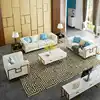 foshan kaslan supplier luxury living room furniture sofa leather sectional sofa