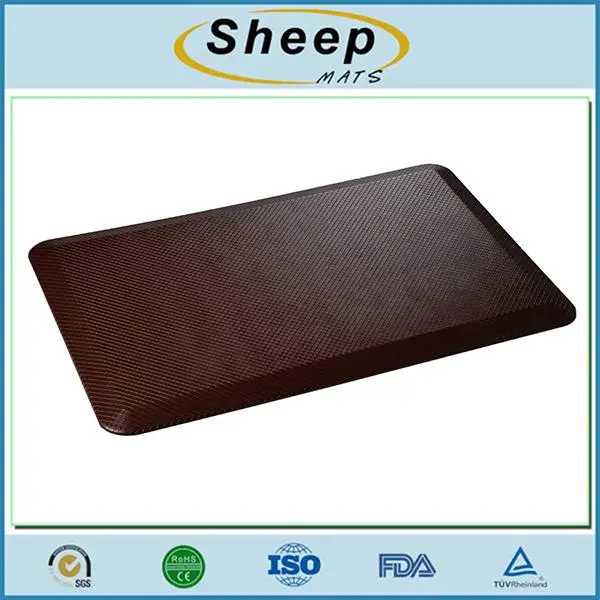 Eco friendly waterproof pu anti fatigue anti slip kitchen padded floor mats
