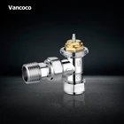 Vancoco chrome angle 15*1/2 thermostatic radiator valve price