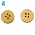 SK 25 mm 40 L custom 4 oles round wooden wide Edges natural material high quality sewing free sweater buttons