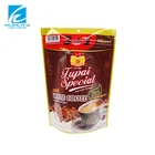 Custom printed stand up aluminum foil laminated coffee bag with zipper