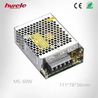 MS-60W 12volt 5amp mini ac to dc switching power supply 2 years warranty with SGS,CE,ROHS,TUV,KC,CCC certification