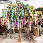 colorful flower tree wedding decoration centerpiece natural wood trunk Artificial gorse wisteria tree