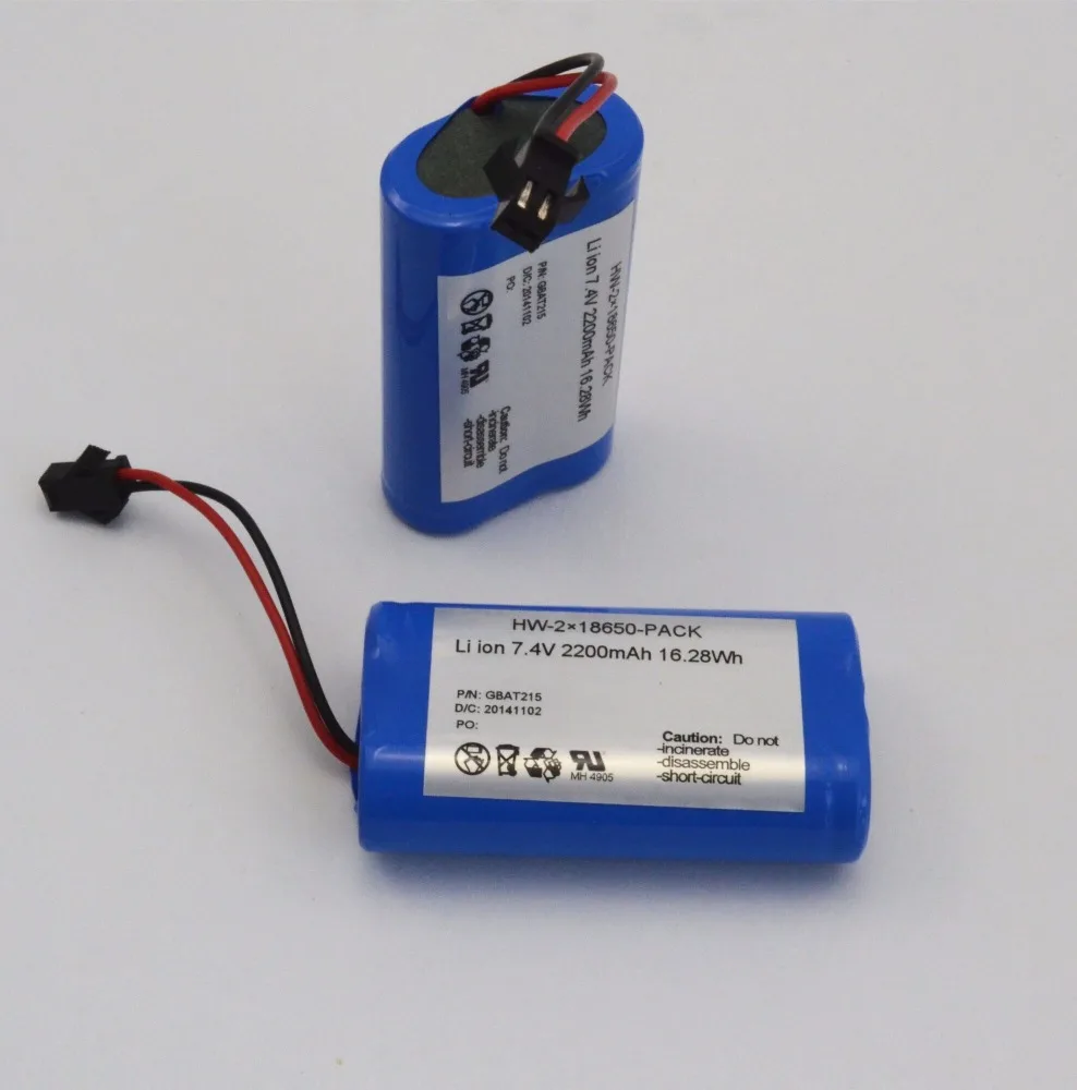 Wholesale 2s1p 18650 7 4v 1800mah 2000mah 2200mah 2600mah Rechargeable