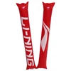PE cheap promotion red thunder stick cartoon printing any color hand clap noise maker inflatable cheering sticks