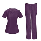 Hospital Medical Scrubs Female Nurse Uniform Elastic Designs Women Medical Scrubs