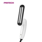 PRITECH Professional Beard Straightening Brush Customized Aluminium Man Hair Straightener