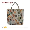Wholesale beautiful polyester cotton jacquard fabric cloth shopping bags