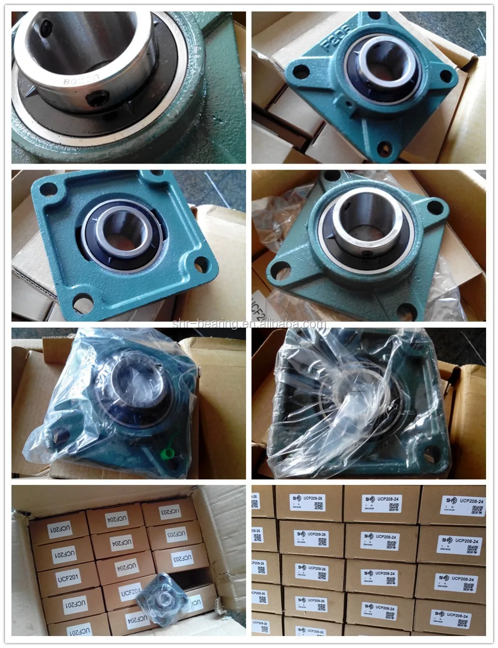 Square Flange Chinese cheap square pillow block bearing F208 UCF208 ...