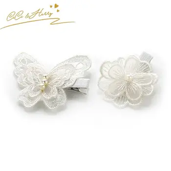 Wholesale Fancy Hair Clips Decorative Hair Clips White