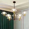 Chandeliers Brushed Brass Finish Fixture Nordic Magic Beans Molecular Ceiling Lamp Pendant Lighting Living Room Dining Room