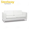 high degree antique micro fiber leather white event couch sofa