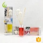 aroma perfume reed diffuser with sticks in glass gift box