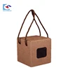 New design custom logo cup kraft paper box with rope handle
