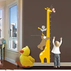 Custom printed kids height measurement wall sticker growth chart