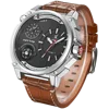 Factory wholesale watches men sport japan quartz movement watches dual time zones big case relogio masculino