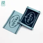 Custom shuttle loom damask clothing garment labels woven for mattress