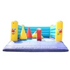 Indoor children party clown inflatable bouncer castle with small obstacles inside for funny made from Guangzhou inflatables