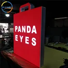 advertising sign light box acrylic led taxi light boxes custom logo acrylic 3d letter sign and channel signage box